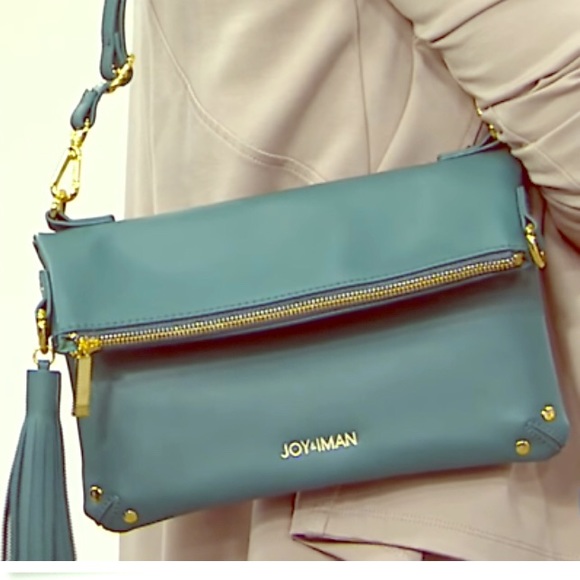 Joy Mangano Handbags - Joy & Iman crossbody handbag teal